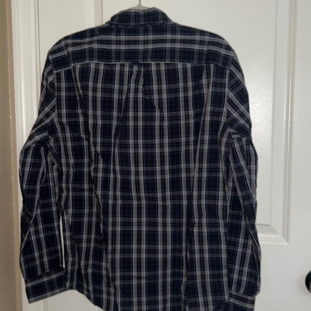 Aeo Black And Grey Pattern Button Down - image 7
